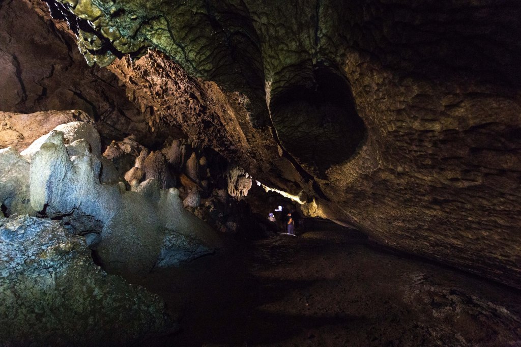 Spelunking in  Waipu Caves